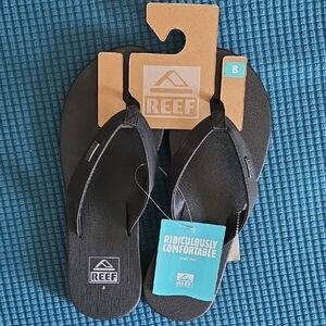 Reef Classic Black Sandals 8